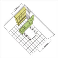カウンター式対面図